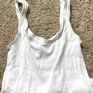 Plain white tank